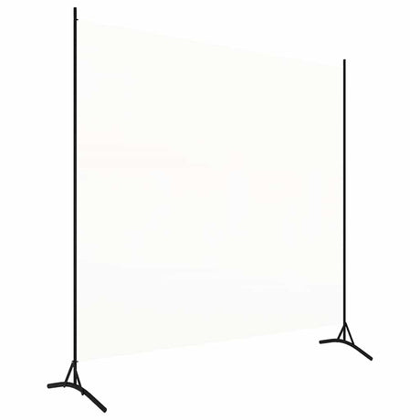 Vidaxl kamerscherm met 1 paneel 175x180 cm stof wit