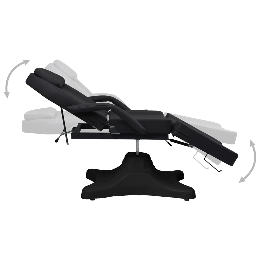 Vidaxl Massage Tabell 180x62x (86.5-118) cm schwaarz