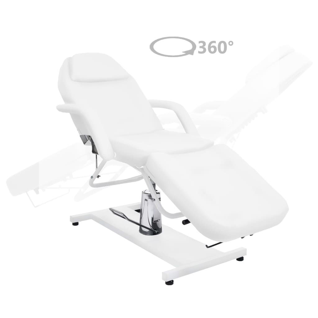 Tableau de massage Vidaxl 180x62x (87-112) CM blanc