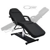 Vidaxl Massage Table 180x62x (87-112) cm černá