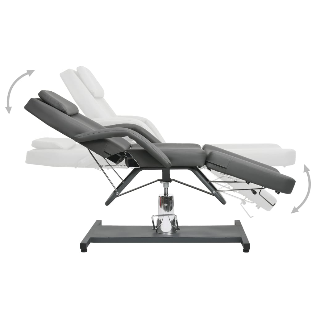 Vidaxl massage table 180x62x (87-112) cm gray