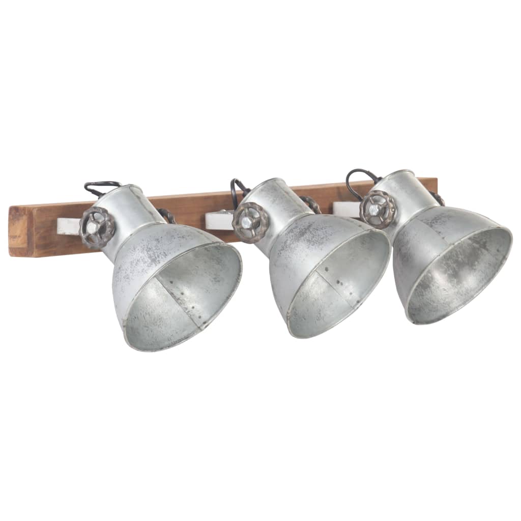 Vidaxl Wall Lamp Industrial E27 65x25 cm srebrno obarvano