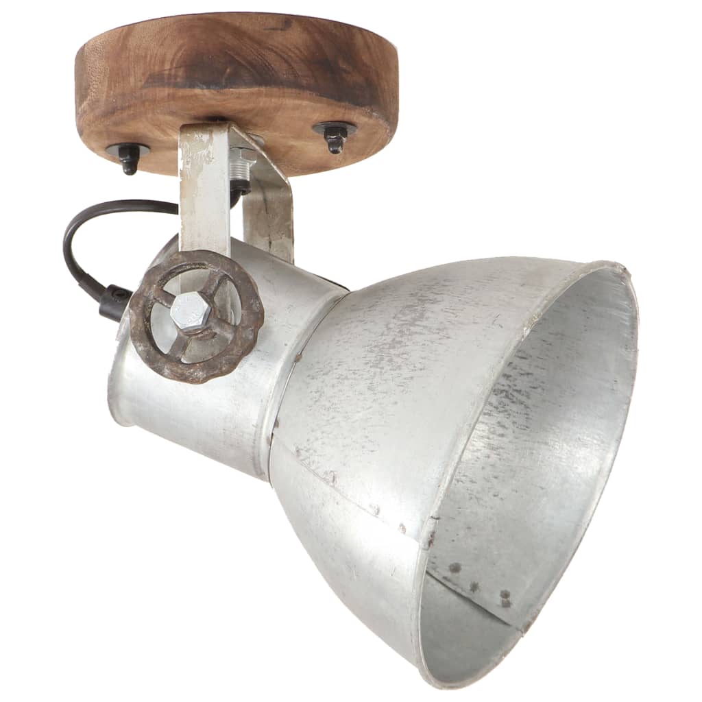 Vidaxl Wall ceiling lamps Industrial 2 st e27 20x25 cm silver colored