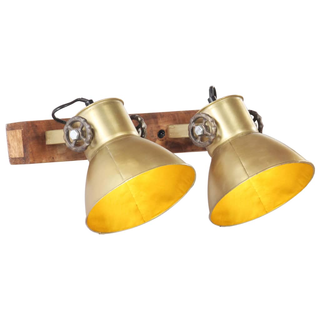 Vidaxl Wall Lamp Industrial E27 45x25 cm en laiton -colored