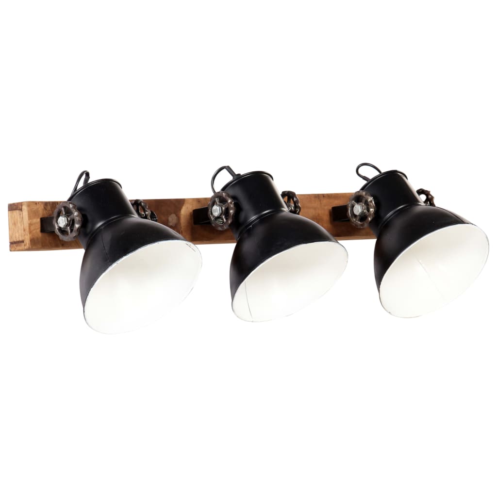 Vidaxl Wall Lamp Industrial E27 65x25 CM Black