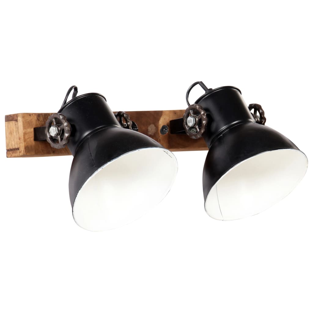 Vidaxl Wall lamp Industrial E27 45x25 cm Black