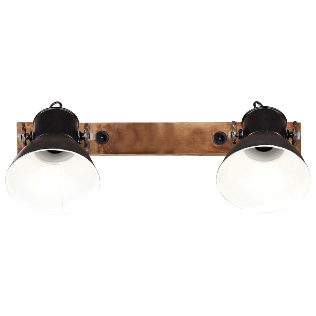 Vidaxl Wall Lamp Industrial E27 45x25 cm nero