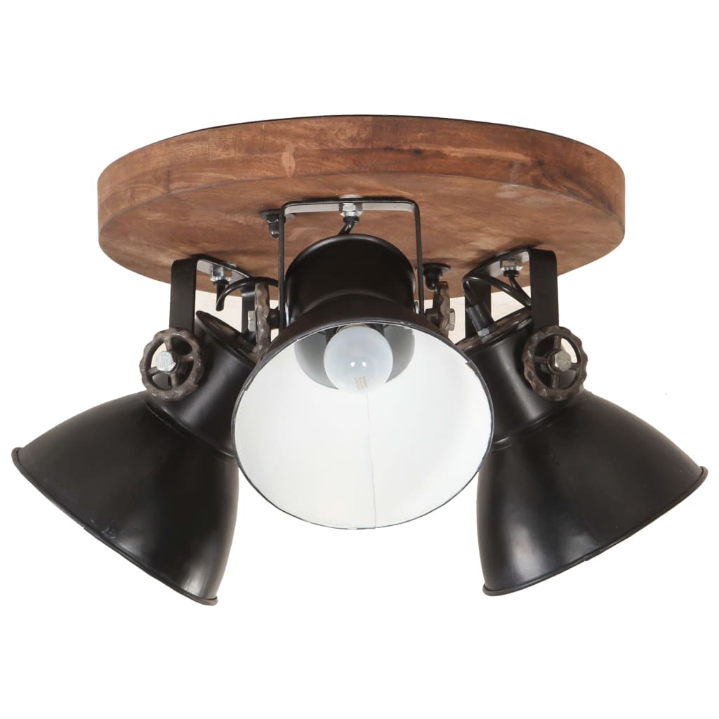 VidaXL Deckenleuchte Industrie 25 W E27 42x27 cm schwarz