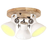 Vidaxl plafondlamp industrieel 25 w e27 42x27 cm wit