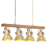 VIDAXL -Deckenlampe Industrial E27 Mangohout Messing -Colored
