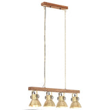 VIDAXL -Deckenlampe Industrial E27 Mangohout Messing -Colored
