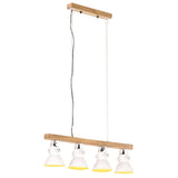Vidaxl Deckenlampe Industrial E27 Mangohout Weiß