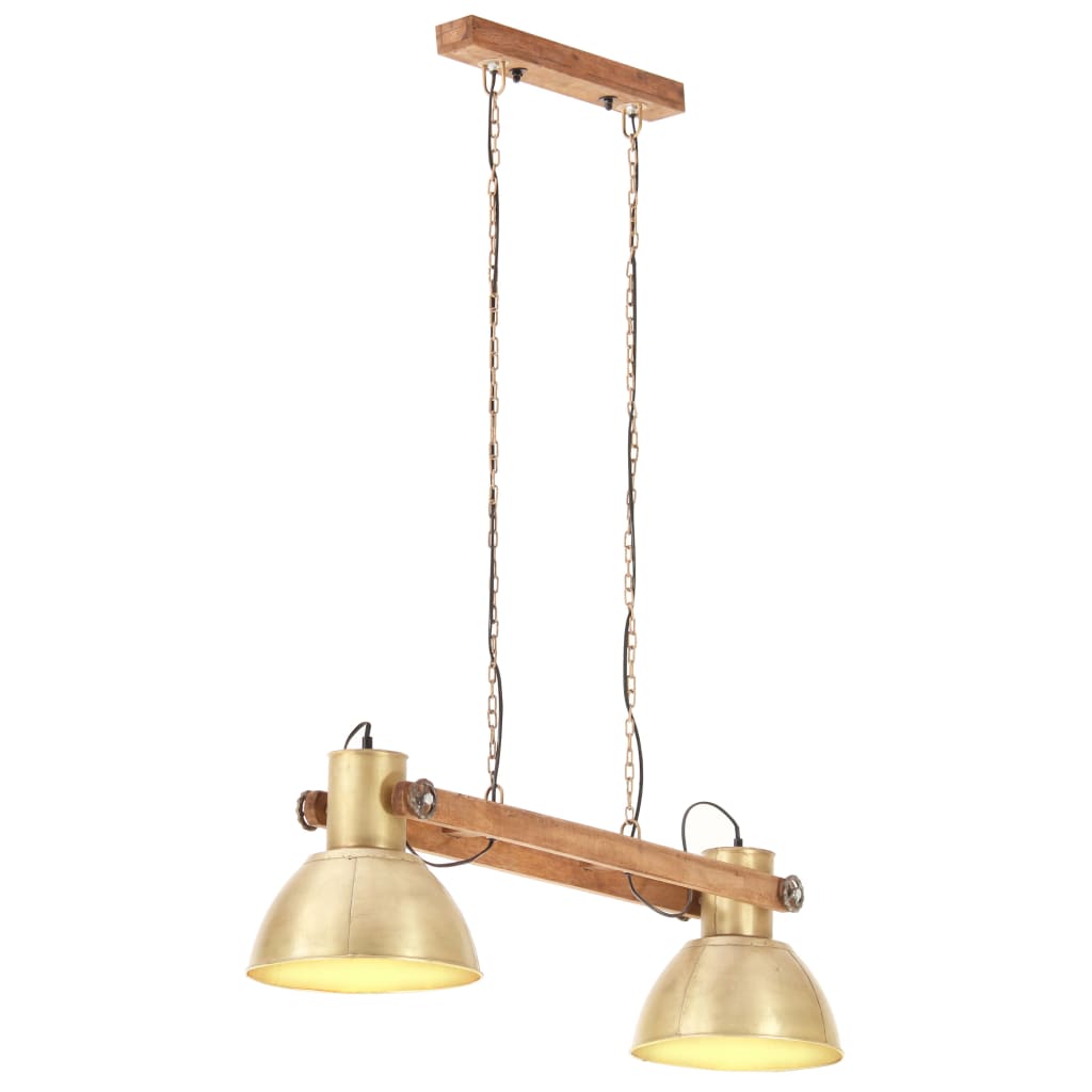 VIDAXL LAMP HANDING INDUSTRIALE 25 W E27 109 cm Ottone