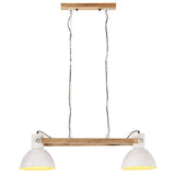 Vidaxl Hanging Lamp Industrial 25 W E27 109 cm hvid