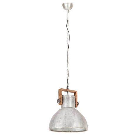 VidaXL Hängelampe Industrie rund 25 W E27 40 cm silberfarben