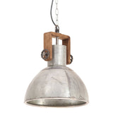 Vidaxl Hanging Lamp Industrial um 25 W E27 30 cm Silberfarbe