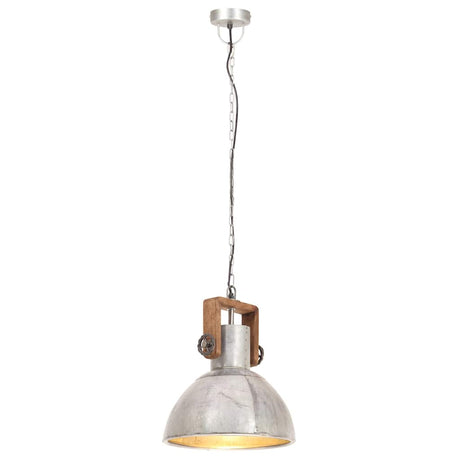 Vidaxx Hängelampe Industrie rund 25 W E27 30 cm silberfarben
