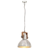 Vidaxx Hängelampe Industrie rund 25 W E27 30 cm silberfarben