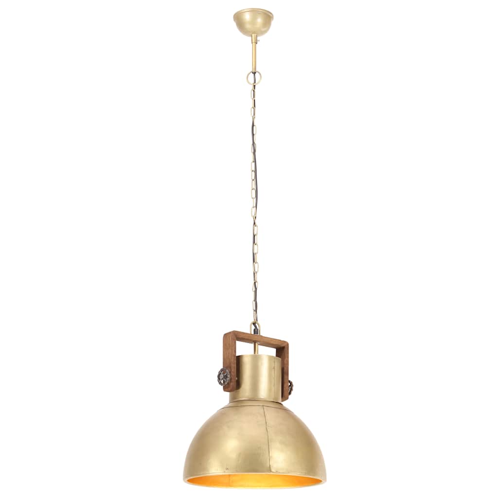 Vidaxx Hängelampe Industrie rund 25 W E27 40 cm messingfarben