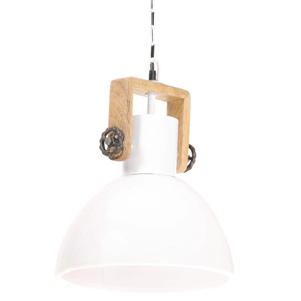 Lampa wisząca Vidaxl Industrial około 25 W E27 30 cm biały