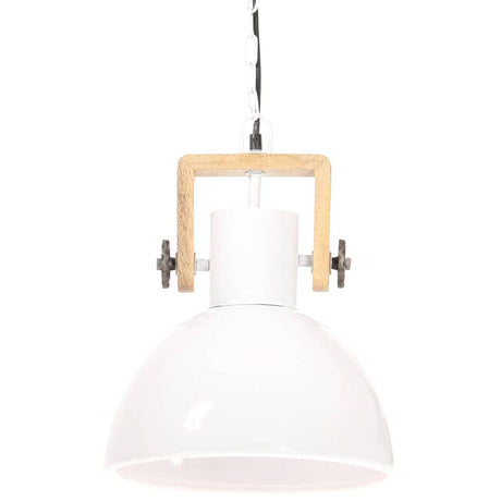 VidaXL Hängelampe Industrie rund 25 W E27 30 cm weiß