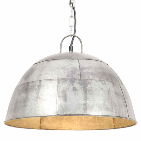 VidaXL Hängelampe Industrial Vintage rund 25 W E27 41 cm silberfarben