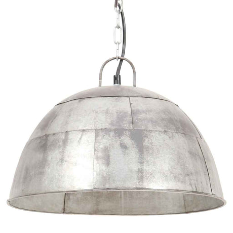 VidaXL Hängelampe Industrial Vintage rund 25 W E27 41 cm silberfarben