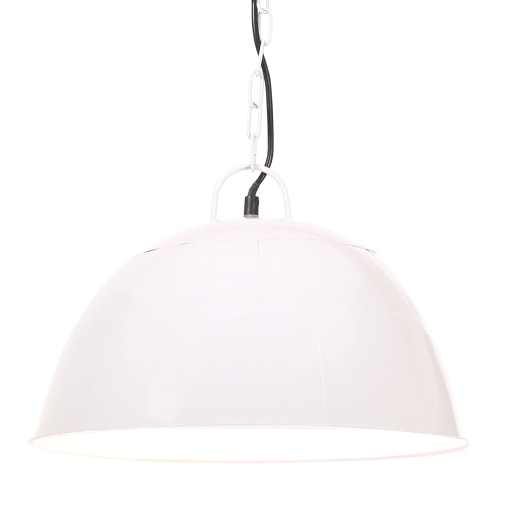 Vidaxl Hanging Lampa Industrial Vintage około 25 W E27 41 cm biały