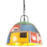 Vidaxl Hanging Lamp Industrial Vintage omkring 25 W E27 31 cm Multi -farvet