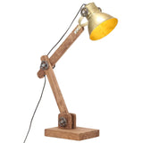 Vidaxl Desk Lamp Industrial Around E27 58x18x90 cm messing -farget