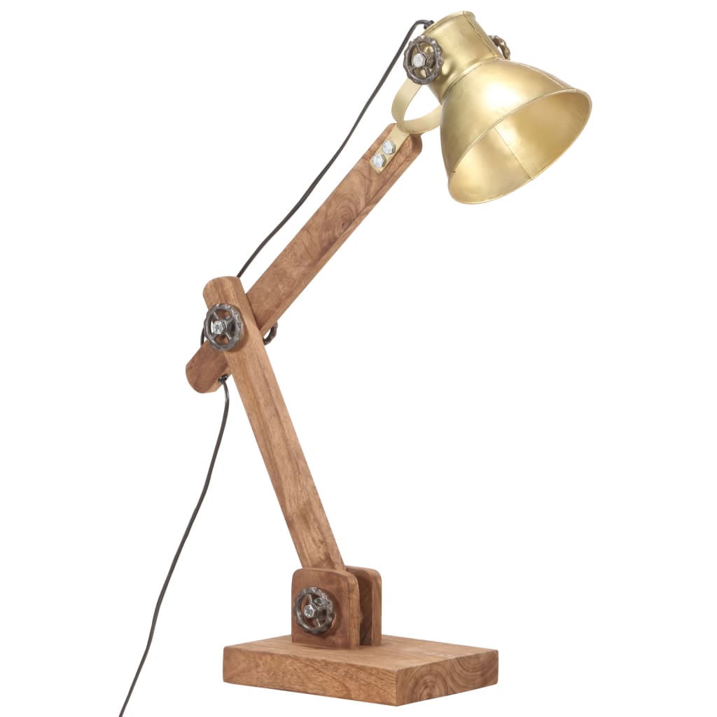 Vidaxl Desk Lamp Industrial Around E27 58x18x90 cm messing -farget