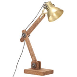 Vidaxl Desk Lamp Industrial Around E27 58x18x90 cm messing -farget