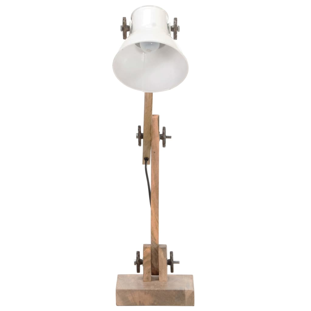 Lampada da scrivania Vidaxl Industriale attorno a E27 58x18x90 cm bianco