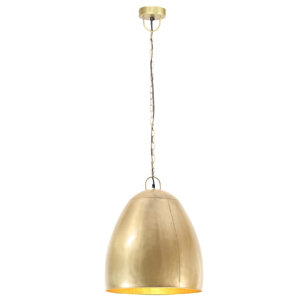 Vidaxl Hanging Lamp Industrial omkring 25 W E27 42 cm messing -farvet