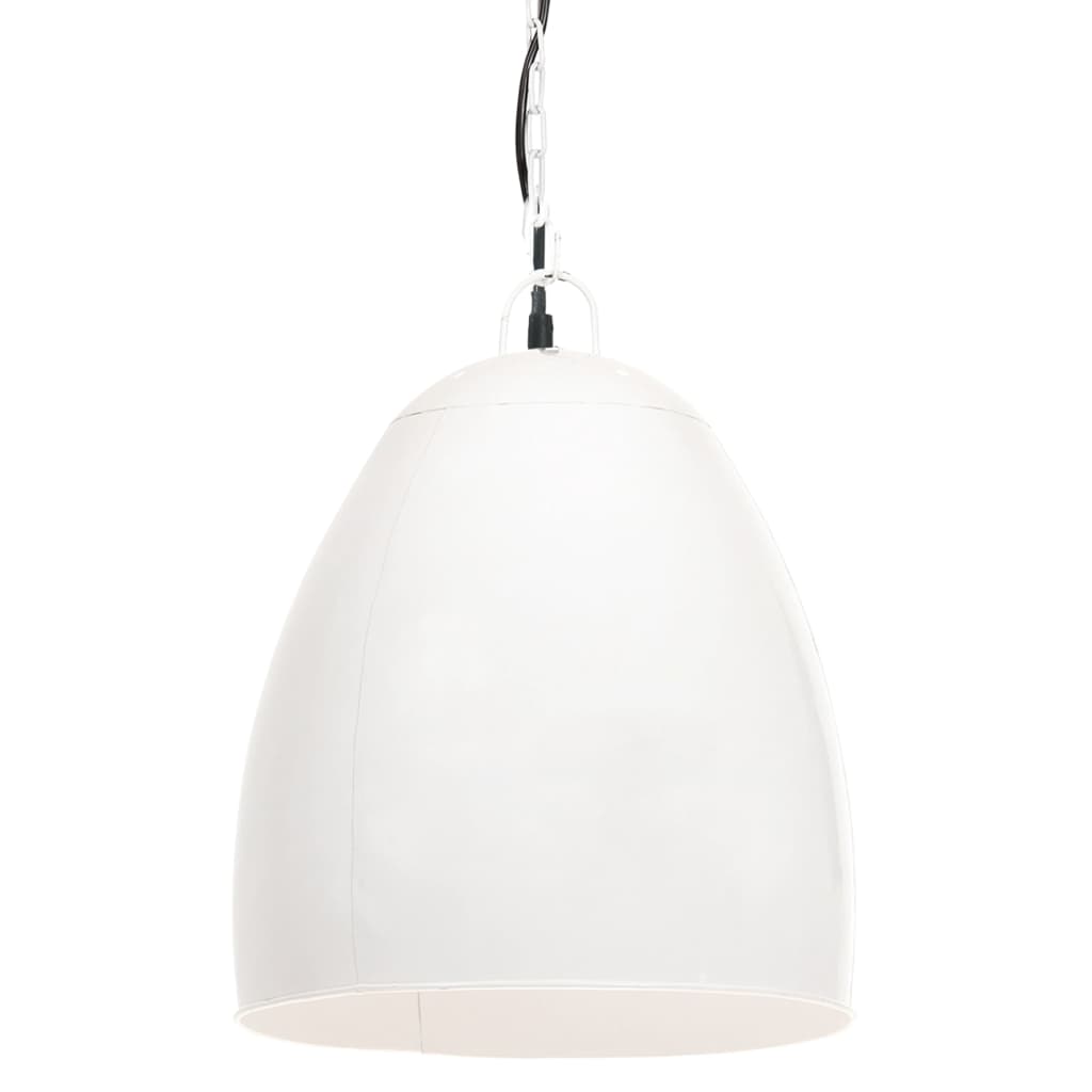 Vidaxl lampada sospesa industriale intorno a 25 W E27 42 cm bianco