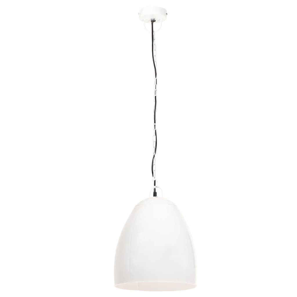 Vidaxl lampada sospesa industriale intorno a 25 W E27 42 cm bianco