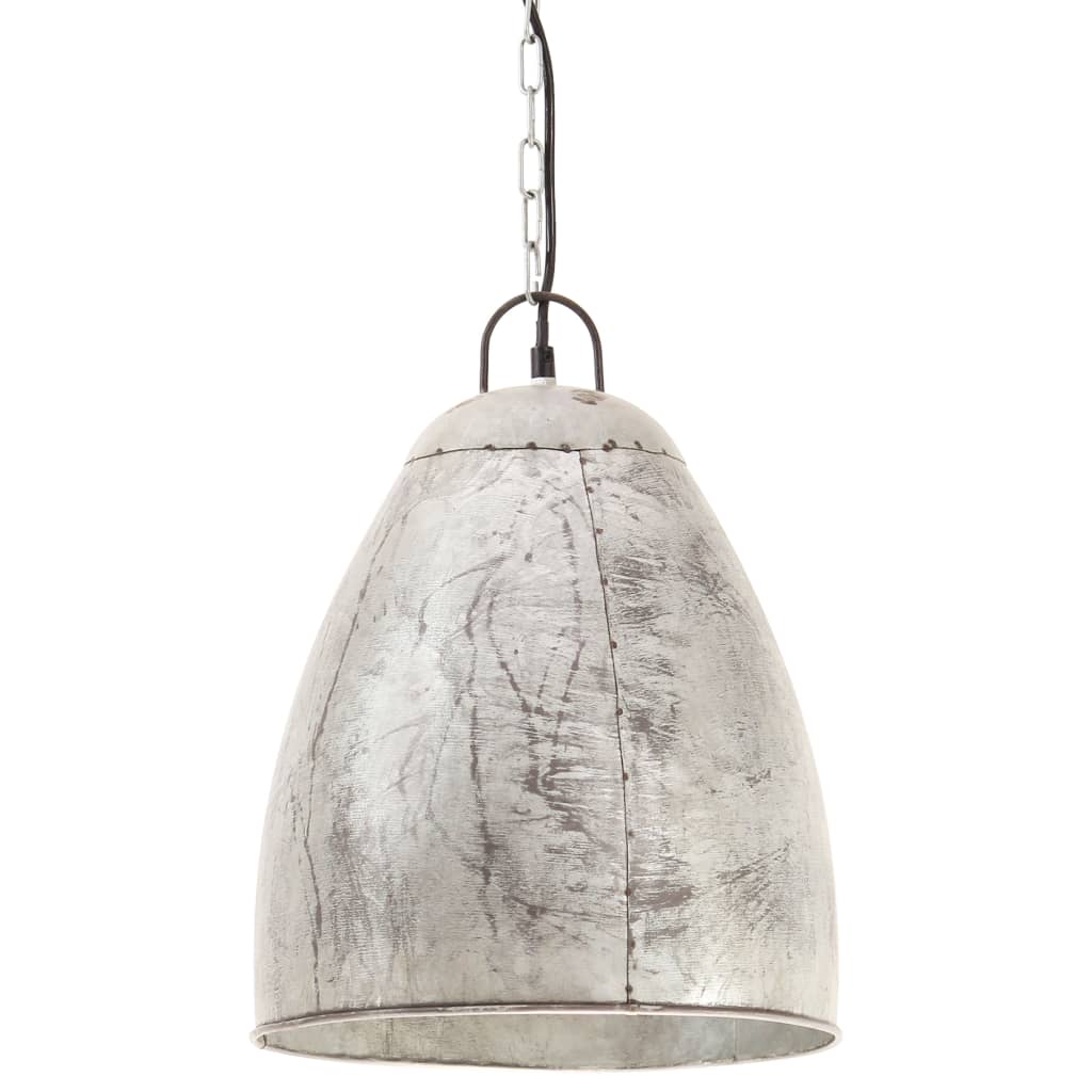 Vidaxl hanging lamp industrial around 25 W E27 32 cm silver colored