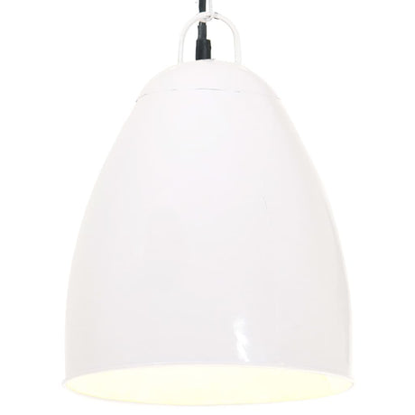 VidaXL Hängelampe Industrie rund 25 W E27 32 cm weiß