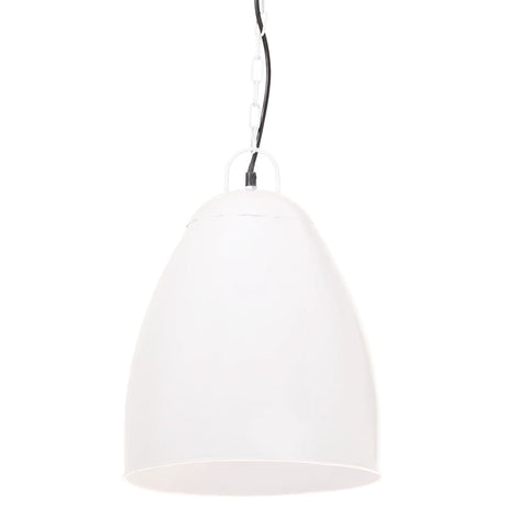 VidaXL Hängelampe Industrie rund 25 W E27 32 cm weiß
