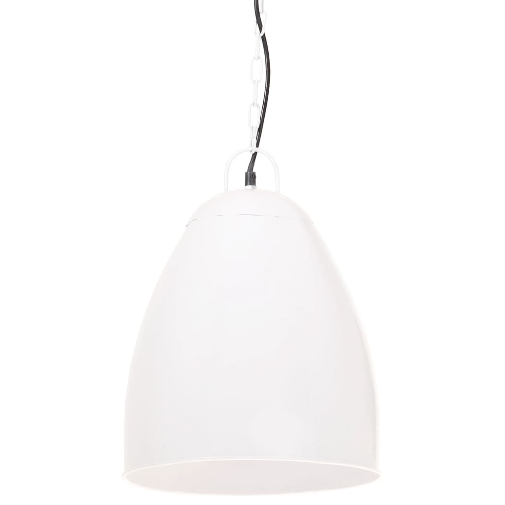 Vidaxl Hanging Lamp Industrial Rundt 25 W e27 32 cm hvit