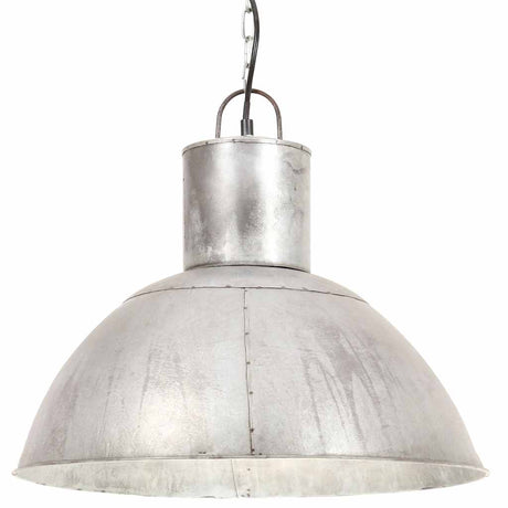 VidaXL Hängelampe rund 25 W E27 48 cm Silber