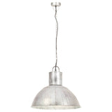 VidaXL Hängelampe rund 25 W E27 48 cm Silber