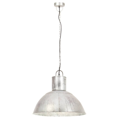 VidaXL Hängelampe rund 25 W E27 48 cm Silber
