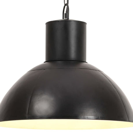 VidaXL Hängelampe rund 25 W E27 48 cm schwarz