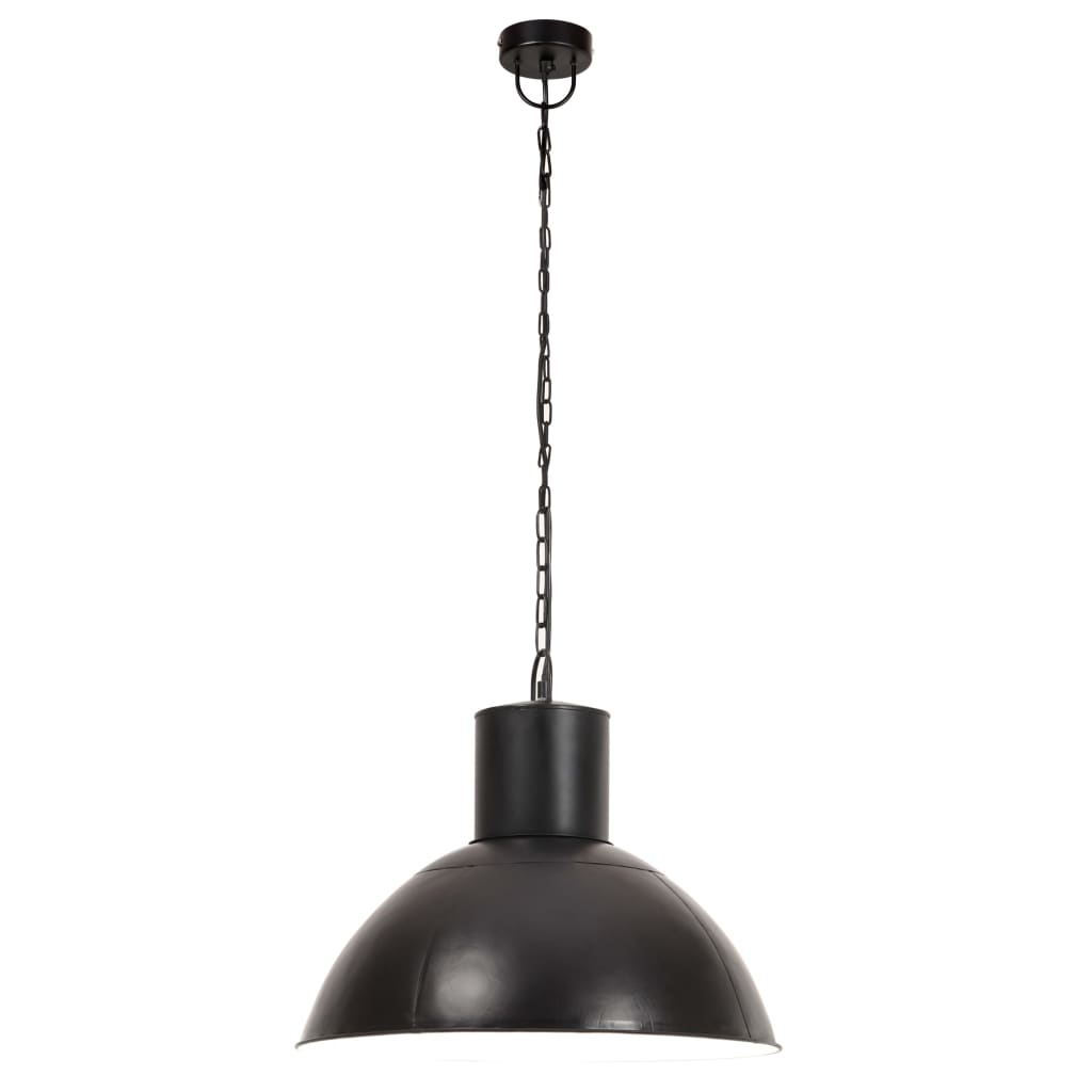 Lampada sospesa Vidaxl intorno a 25 W e27 48 cm nero