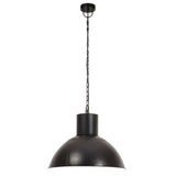 VidaXL Hängelampe rund 25 W E27 48 cm schwarz