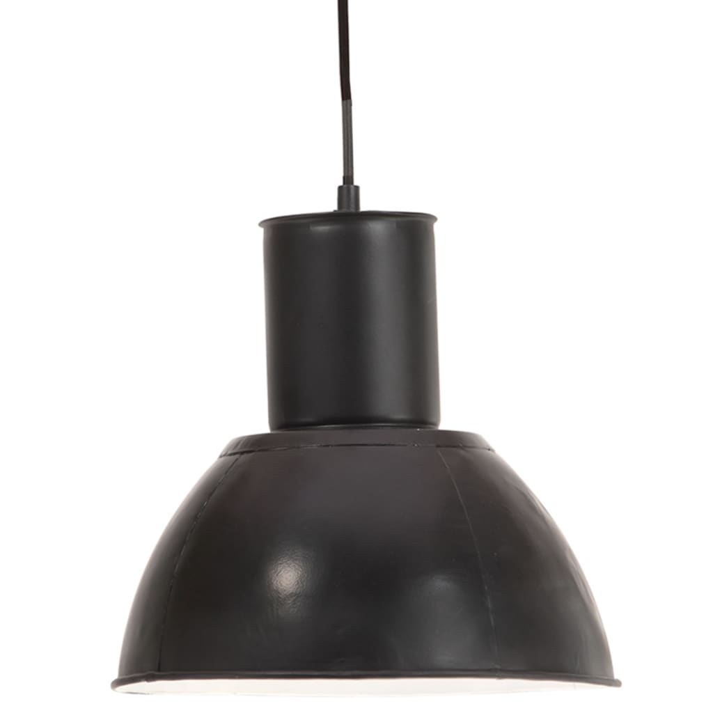 VidaXL Hängelampe rund 25 W E27 28,5 cm schwarz