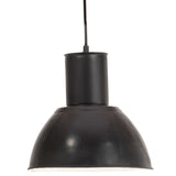 VidaXL Hängelampe rund 25 W E27 28,5 cm schwarz