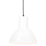 Vidaxl hänkend Lampe ronderëm 25 W e27 28,5 cm wäiss