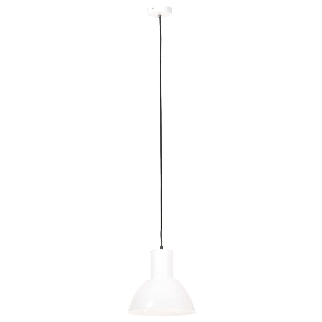 Vidaxl hængende lampe omkring 25 W E27 28,5 cm hvid